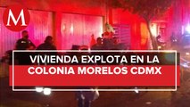 Se registra explosión en vivienda de la colonia Morelos