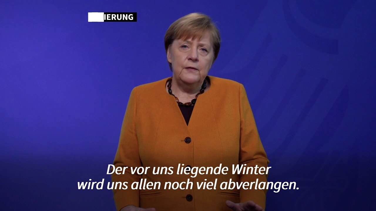 Merkel: 'Der Winter wird uns allen noch viel abverlangen'