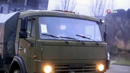 Rus askerleri Dağlık Karabağ'da devriyelere başladı