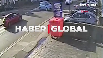 İngiliz sürücü 1 dakikada 6 kez kaza yaptı