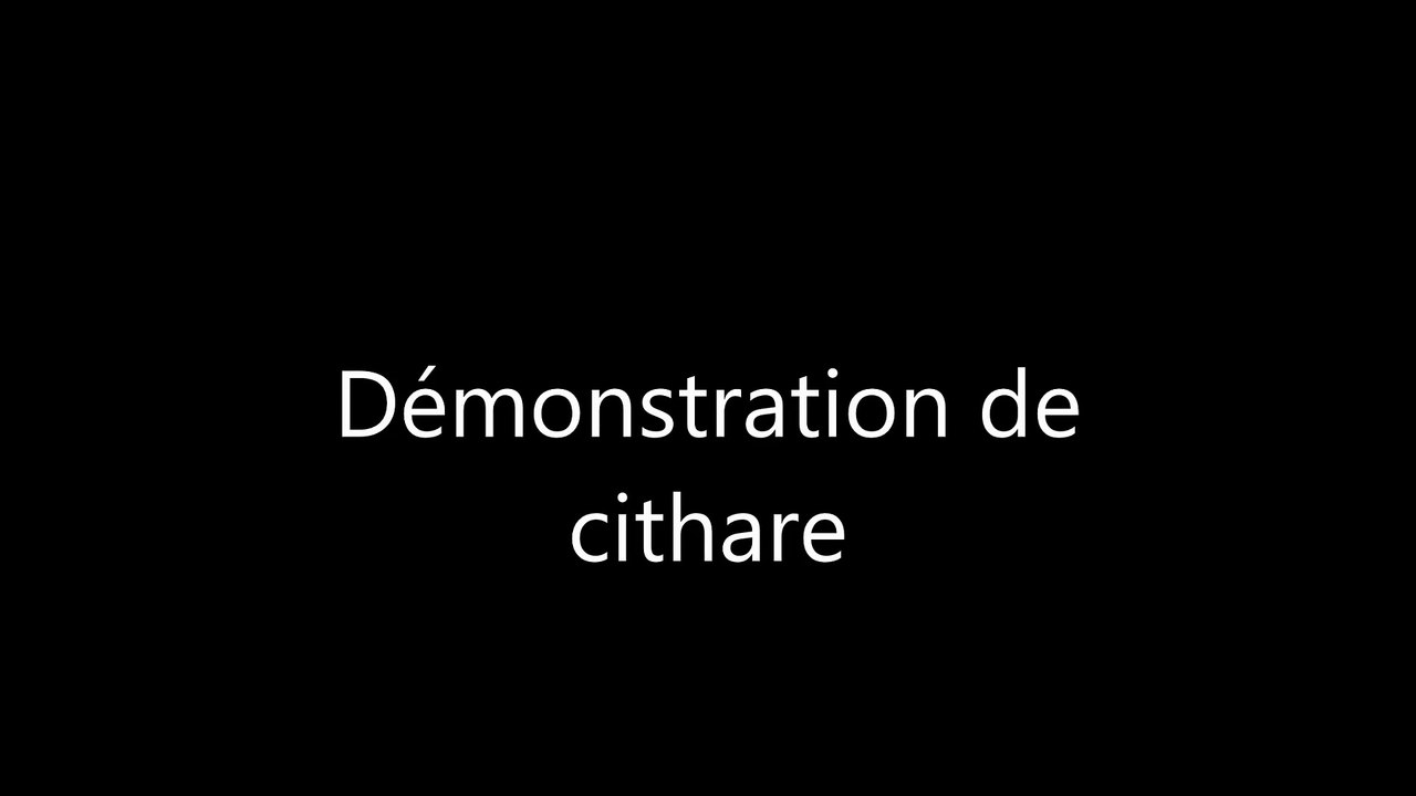 Démonstration de cithare