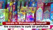 Locals in Shivamogga boycott fire crackers to curb air pollution