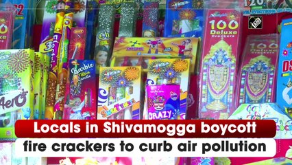 Locals in Shivamogga boycott fire crackers to curb air pollution