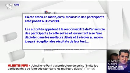Joinville-le-Pont: l'un des participants à la soirée clandestine testé positif au Covid-19