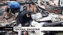 Hint ordusunun vurduğu Pakistan'ın bir köyü harabeye döndü