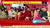 Delhi CM Arvind Kejriwal along with his wife takes part in Diwali celebrations at Akshardham temple