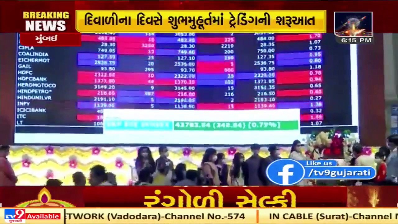 Earlier visuals of 'Muhurat Trading' at BSE where actor Athiya Shetty also remained present _ Mumbai