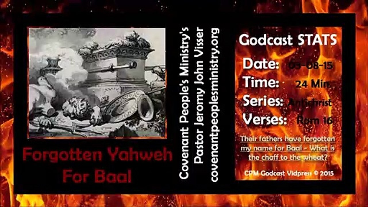 Forgotten Yahweh For Baal