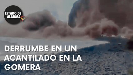 ESPECTACULAR DERRUMBE en un ACANTILADO de La Gomera, Canarias
