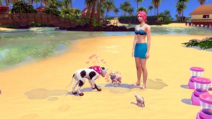 Sims r?ussite de naissance Vache , cochon rose bizzare mais sa ? march? !