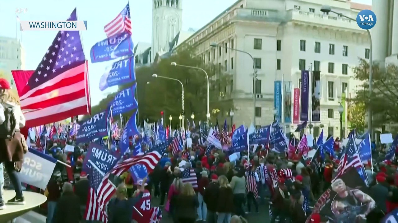 Washington'da Trump'a Destek Gösterisi