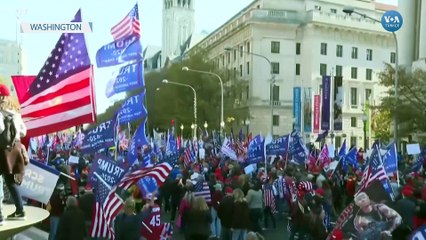 Washington'da Trump'a Destek Gösterisi