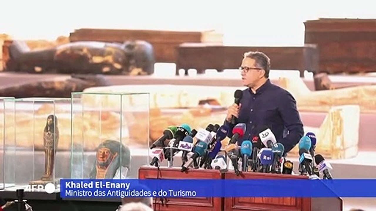 Mais de cem sarcófagos descobertos no Egito