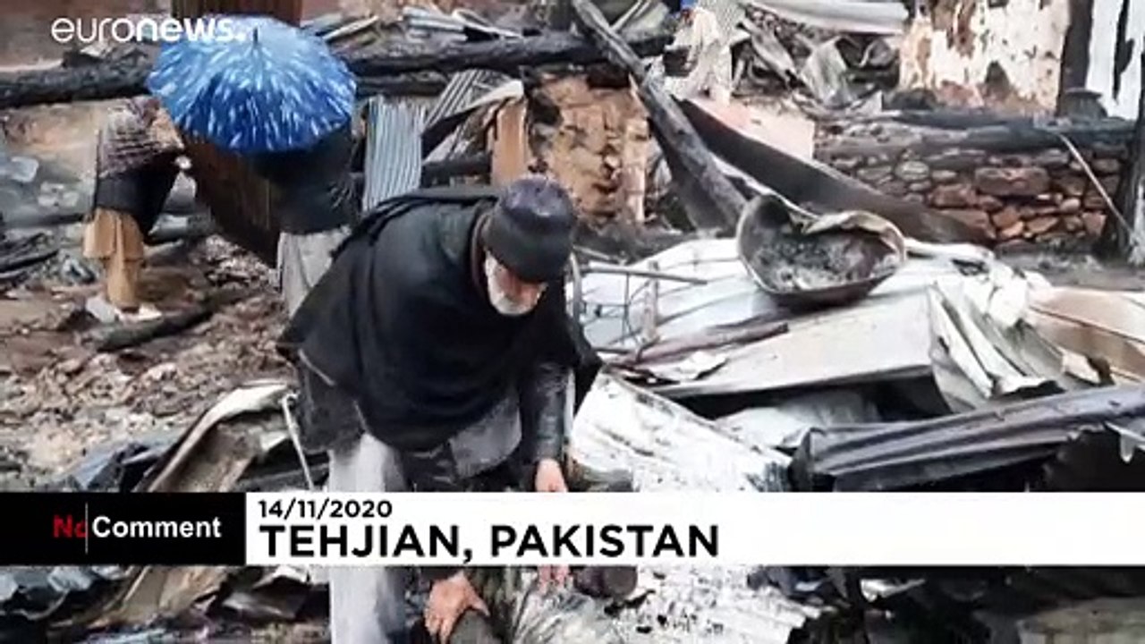 Aufräumen nach indisch-pakistanischem Gefecht