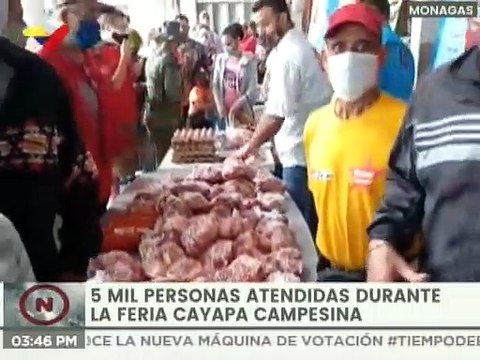 Cinco mil personas fueron atendidas durante la Feria Cayapa Campesina en Monagas