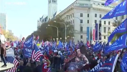 Des pro-Donald Trump dans les rues de Washington pour dénoncer des fraudes, sans preuves