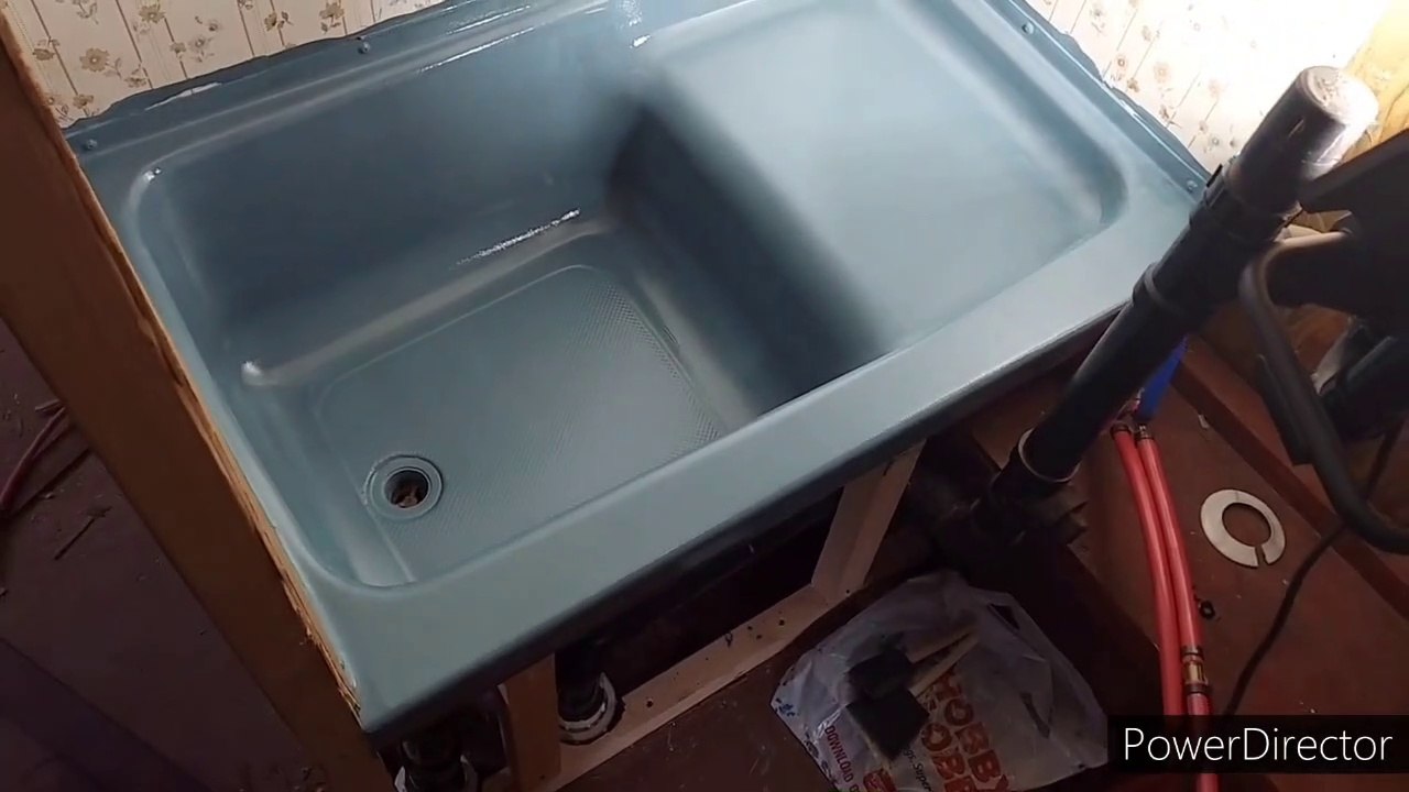 11-14-20 Camper Updates - Painting a fiberglass bathtub with appliance epoxy