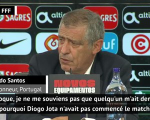 Portugal - Santos explique pourquoi il n'a pas titularisé Jota