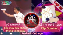 GIA ĐÌNH TÀI TỬ | Tập 83 FULL | Xếp máy bay phóng thủng vòng giấy | Xếp Domino | 280417