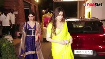 Janhvi Kapoor with sister attended Boney Kapoor's Diwali Party