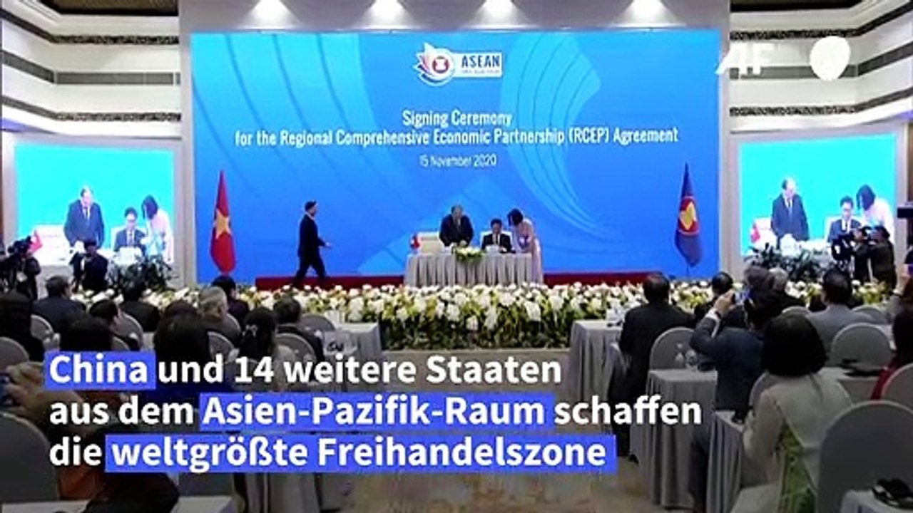Asien-Pazifik-Staaten schaffen weltgrößte Freihandelszone