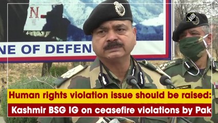 Download Video: Human rights violation issue should be raised: Kashmir BSG IG on ceasefire violations by Pakistan