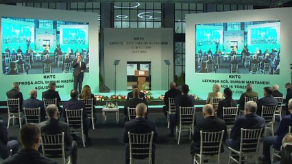 KKTC Cumhurbaşkanı Tatar, Lefkoşa Acil Durum Hastanesi’nin açılış töreninde konuştu