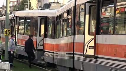 Gaziantep’te tramvay raydan çıktı