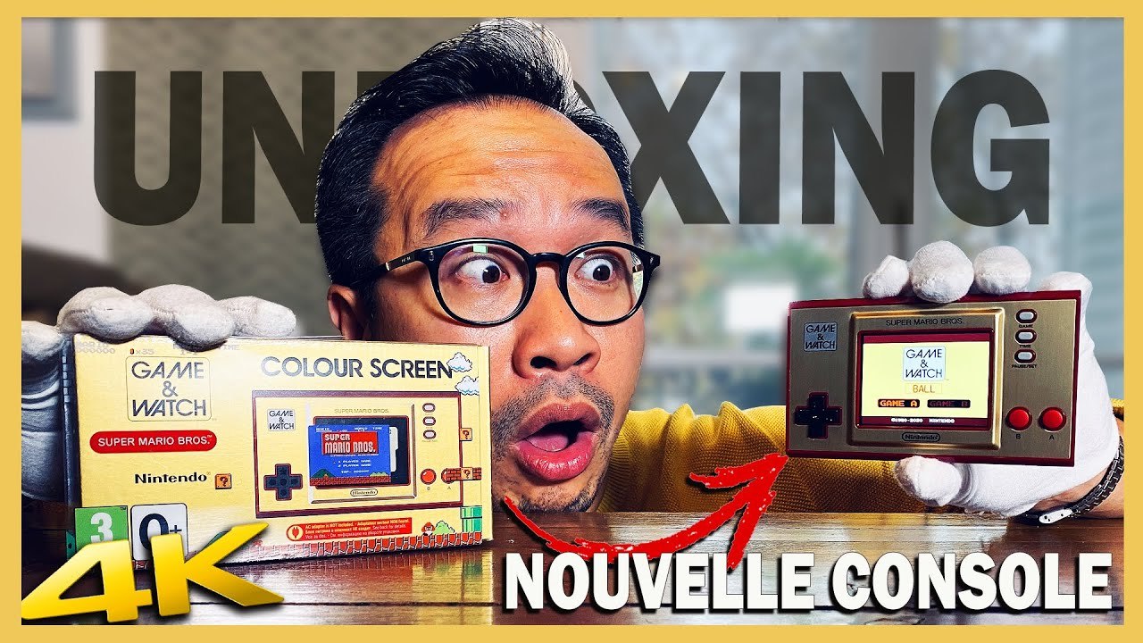 GAME & WATCH SUPER MARIO : Nintendo répond aux PS5 et Xbox SX avec sa nouvelle console [UNBOXING 4K]