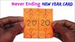 Never Ending New Year Card | How to Make Greeting Card for New Year 2020 | DIY New Year Cards