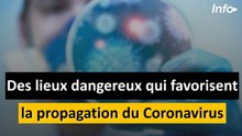 Des lieux dangereux qui favorisent la propagation du Coronavirus