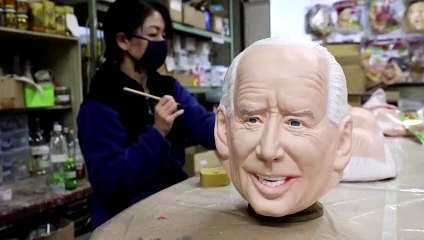 Japanese mask maker dumps Trump, embraces Biden