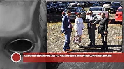 ¡Llega Rosario Robles al Reclusorio Sur para comparecencia!