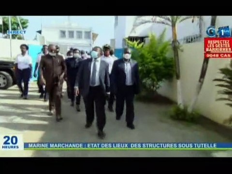 RTG - Visite du DG de la marine marchande dans les structures administratives sa tutelle