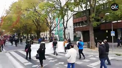 Los hosteleros navarros se manifiestan en Pamplona y piden un «rescate inmediato y real»