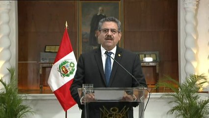 Dimite Manuel Merino, presidente interino de Perú, tras menos de una semana en el cargo
