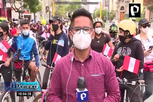 Miraflores: ciclistas se unen a protestas contra gobierno de Manuel Merino