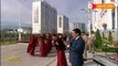 Turkmenistan erects giant gilded dog monument