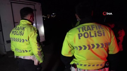 Polisle şüpheli arasında 30 kilometrelik kovalamaca...Aracını bırakıp kayıplara karıştı