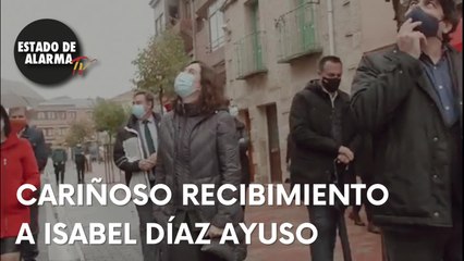 VECINOS de la sierra de Madrid RECIBEN de manera CARIÑOSA a ISABEL DÍAZ AYUSO