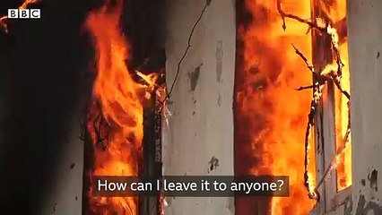 Nagorno-Karabakh The families burning down their own homes