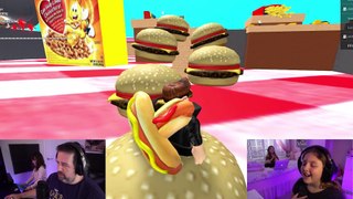 This Roblox OBBY makes me Hungry! Has Dad got any better at OBBY's! Fun