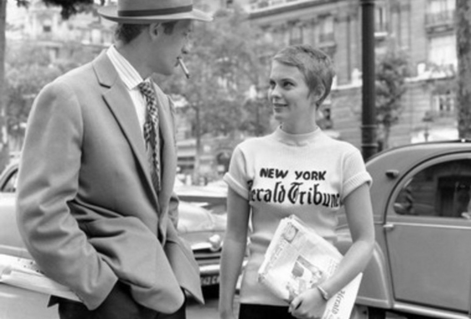 À bout de souffle Film (1960) - Extrait avec Jean Seberg et Jean-Paul  Belmondo - New York Herald Tribune - Vidéo Dailymotion