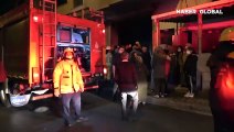 Arnavutköy'de tamirhanede yangın paniği
