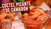 Cómo hacer cóctel de camarón picante