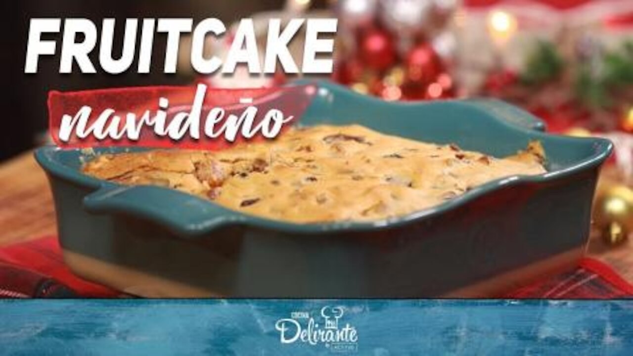 Receta de fruitcake navideño
