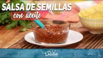 Salsa macha / Salsa con semillas y aceite