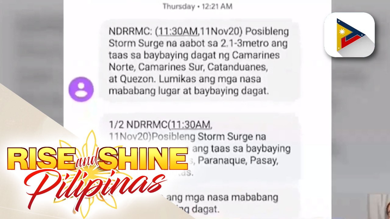 NDRRMC, nakapagpakalat ng 76 na warning messages bago ang pagtama ng bagyong #UlyssesPH sa bansa