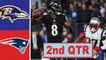 Baltimore Ravens vs New England Patriots Full Game Highlights (2nd Qtr) | Week 10 | NFL 2020