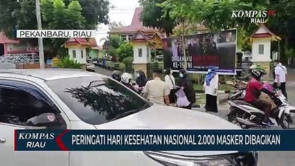 Peringati Hari Kesehatan Nasional 2.000 Masker Dibagikan